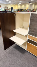 Load image into Gallery viewer, R1752 49"x 46" West Elm Drop Down Used Desk Storage Cabinet $149.98 - 1 Only!