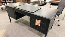 Load image into Gallery viewer, R9901 30"x 66" Black Used Desk w/ 2 Files $399.98 - 1 Only!
