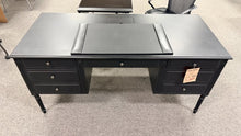 Load image into Gallery viewer, R9901 30"x 66" Black Used Desk w/ 2 Files $399.98 - 1 Only!