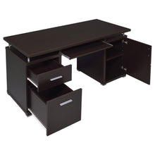 Load image into Gallery viewer, 3671 55" Contemporary Espresso Computer Desk $299.95