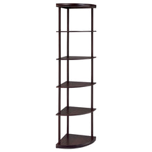 Load image into Gallery viewer, 3642 72" Cappuccino Corner Bookcase $119.95