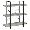 8476 40" Driftwood Finish 3 Shelf Bookcase - $119.95