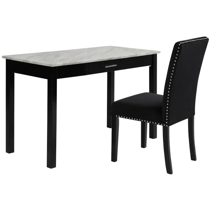 8191 Lennon Faux Marble Desk w/Chair $179.95 - 1 Only!