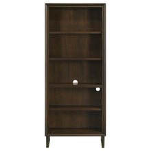 Load image into Gallery viewer, 8251 76&quot; Dark Walnut/Gunmetal Bookcase $649.95