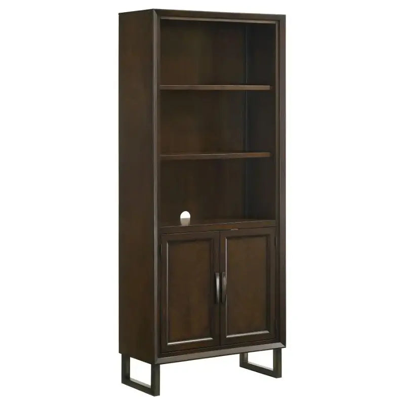 8359 Dark Walnut Door Bookcase $699.95