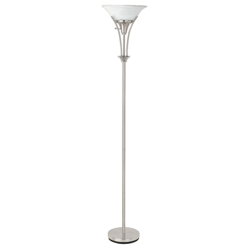 8527 Archie Frosted Torchier Floor Lamp $119.95