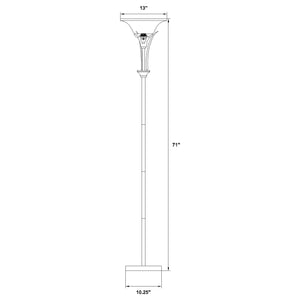 8527 Archie Frosted Torchier Floor Lamp $119.95