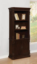 Load image into Gallery viewer, 2269 Traditional Rich Brown Door Bookcase $688.00