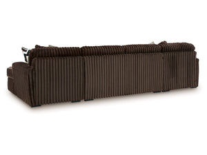 8790 Midnight Mad 3pc Brown Upholstered Sectional $1,699.95 - 1 Only!
