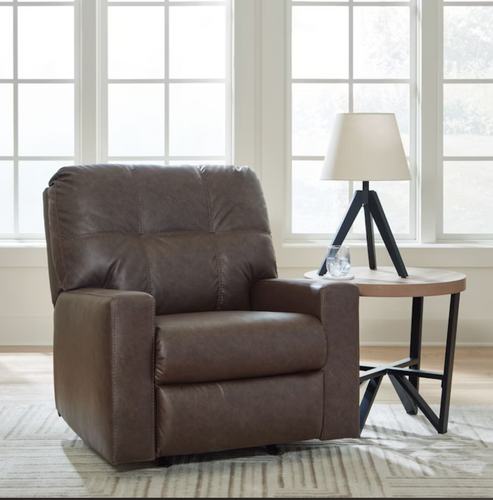 8586 Barlin Brown Upholstered Recliner $319.95
