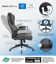 Load image into Gallery viewer, 8914 Executive High Back Caressoftplus Flip Arm Desk Chair $259.95