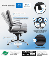 Load image into Gallery viewer, 8740 Black Executive Caressoftplus Desk Chair $319.95