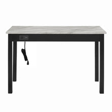 Load image into Gallery viewer, 8191 Blk/Faux Marble 1 Drawer Desk w/Chair $199.95