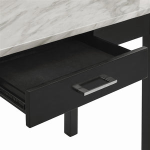 8191 Blk/Faux Marble 1 Drawer Desk w/Chair $199.95