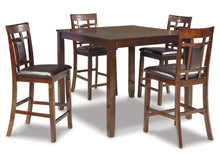 Load image into Gallery viewer, 8873 42"x 36" 5PC Mahogany Finish Counter Height Dining Table w/4 Stools $479.95