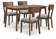 Load image into Gallery viewer, 8913 59"x 30" Mallenette Espresso 5PC Dinette $649.95