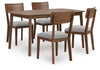 8951 59"x 30" Lyncott Lt. Brown 5Pc Dinette $649.95