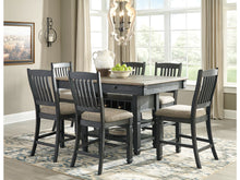 Load image into Gallery viewer, 8925/8924 Tyler Creek Black/Gray Counter Height Dining Table w/6 Stools $1,599.95