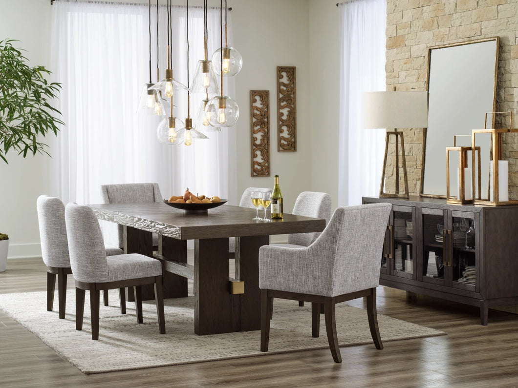 8659/8658/8657 Burkhaus 7PC Dining Table w/4 Side Chairs/2 Arm Chairs $1,499.95