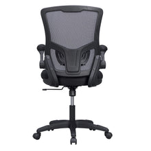 Load image into Gallery viewer, Black Mesh Flip Arm Desk Chair w/lumbar support $139.95