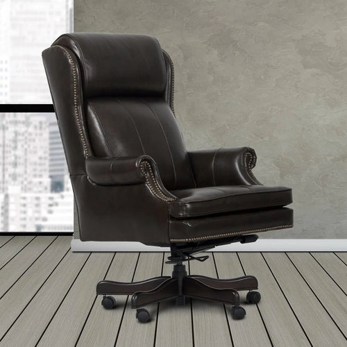 8278 Big & Tall Pacific Brown Leather Office Chair $648.00