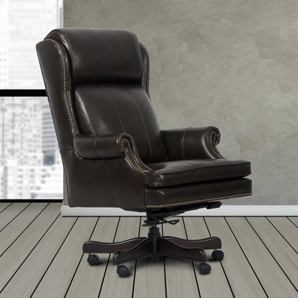 #8278 Pacific Brown Leather Desk Chair $699.95