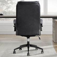 Load image into Gallery viewer, 8909 Smooth Black Leather Desk Chair $369.95