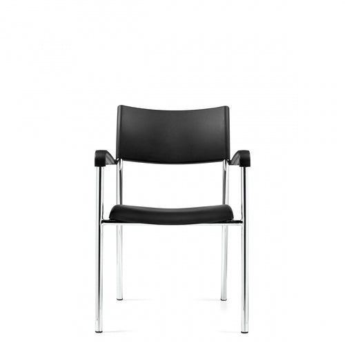 8197 Black/Chrome Guest Chair $79.95