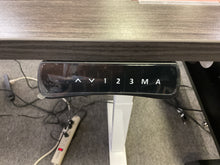 Load image into Gallery viewer, Height-adjustment keypad with memory presets on gray standing desk