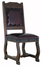 Load image into Gallery viewer, 7061 Rustic Nail Head Leather Side Chair $339.95