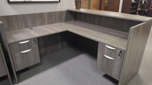 Load image into Gallery viewer, 4 PC Pre-Configured 71" Laminate Receptionist Desk w/Return/2-2 Drawer Files $1,249.95