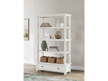 Load image into Gallery viewer, 8850 75" Robbinsdale Antique White Bookshelf $499.95