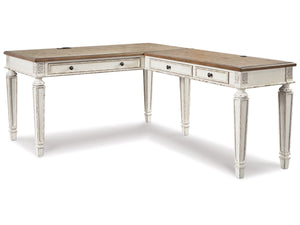5843/5844 60" Realyn Two Tone Writing L-Shape Desk $599.95