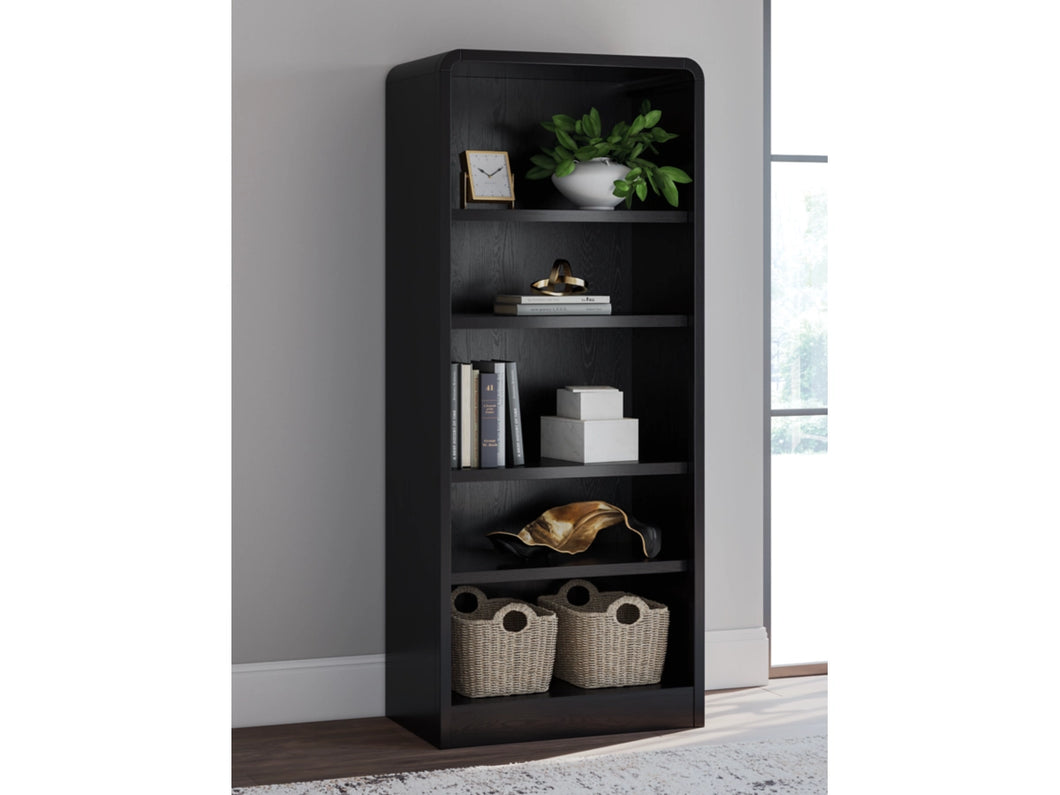 8633 Rowanbeck 72” Black Bookcase $349.95