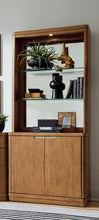 Load image into Gallery viewer, 8990/8991 Spiced Carmel Mirrored Bookcase $1,449.95