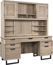 Load image into Gallery viewer, 8138/8140 66&quot; Khaki Credenza Desk w/Hutch $1,588.00