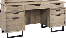 Load image into Gallery viewer, #8138 66&quot; Whitewash Hickory Credenza Desk (Hutch sold separately) $1,199.95