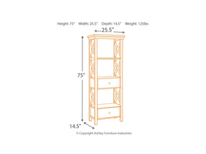 8653 Bolanburg Bookcase $449.95