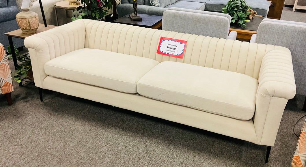 R888 Cream Contemporary Used Sofa $299.98 - 1 Only