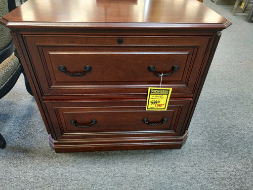 2864 Mahogany 2 Drawer Lateral File $288.00