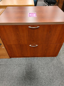 R1621 36" Cherry 2 Drawer Used Lateral File $74.98 - 1 Only!
