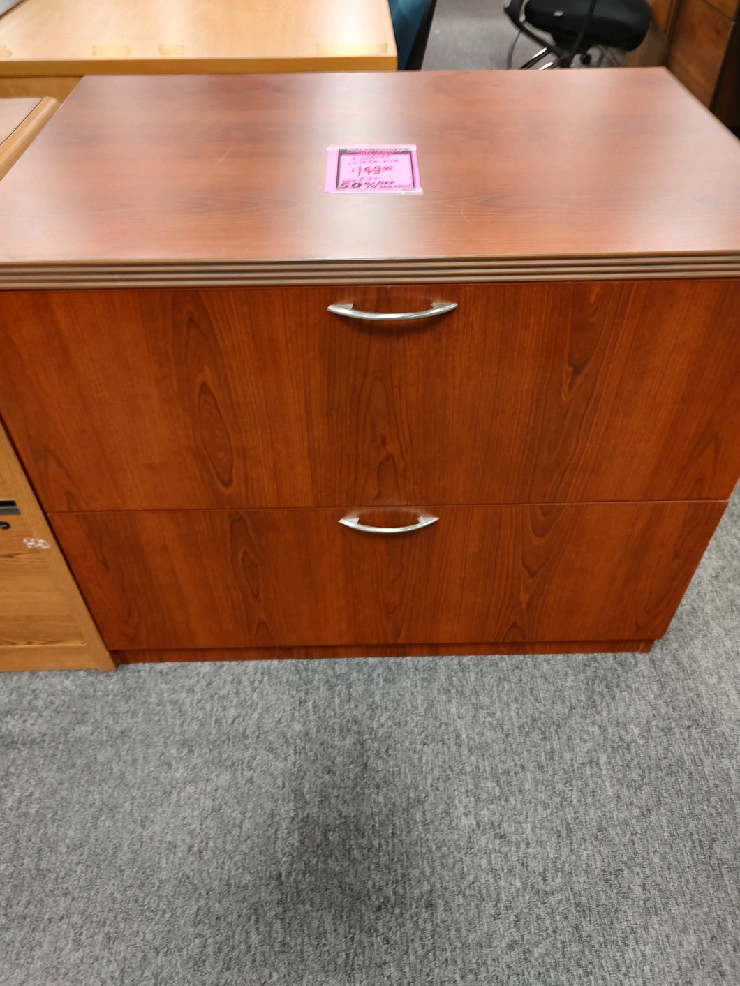 R1621 Cherry 2 Drawer Used Lateral File $74.98 - 1 Only!
