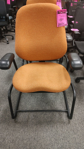 R9076 Metal Frame Orange Used Chair $74.50