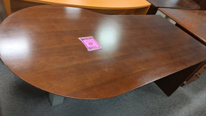 R7045 39"x 72" Mahogany Bullet Used Table $99.98 - 1 Only!