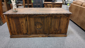 8242 29"x 68"Rustic Rope and Star Desk $999.95