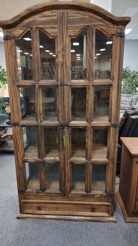 8244 39x 80 Rustic Curio Storage Cabinet $800.00