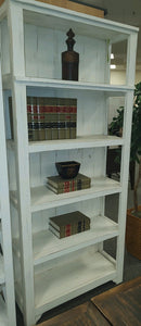 #7885 Rustic White Bookshelf $588.00