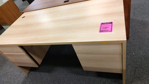 R5501 30"x 60" Maple Used Desk w/2 files $349.98 - 1 Only!