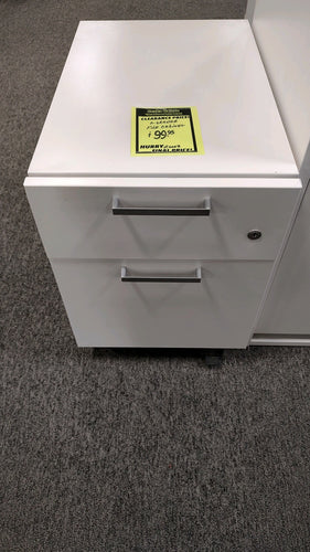 R6063 White 2 Drawer Used File Cabinet $99.95 - 1 Only!