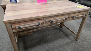 7722 50"x 24" Natural Grain 3 Drawer Writing Desk $300 - Clearance!